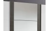 Šatní skříň Bern, šířka 313 cm/výška 208 cm, bílá/antracitová ocel
