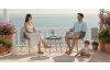 Malý set zahradního nábytku Ziggy, šedý, 3 díly