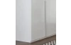 Šatní skříň New York D, 135 cm, bílá/bílý lesk