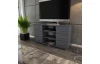 Vysoký TV stolek Oskar TV, grafitový, výška 65 cm
