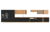 Kuchyňská skříň pro vestavnou troubu Modena, 60 cm, dub artisan/černá