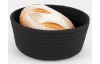 Košík na chléb LifeStyle 22 cm, černá bavlna