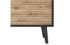Skříňka se zásuvkami Willow, černá/dub artisan