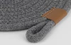 Podložka pod hrnec LifeStyle 20 cm, tmavě šedá bavlna