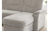 Sedací souprava Skin, světle béžová látka, tvar U, bez funkcí