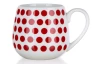 Hrnek Dots 340 ml, bílý puntíkatý