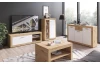 TV skříňka Brilon, 150 cm, dub artisan/bílá