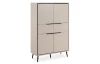Vysoká komoda Garrone 90 cm, písková