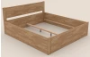 Postel s úložným prostorem Fava Box 180x200 cm, přírodní buk