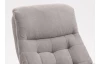 Relaxační TV křeslo s podnožkou Leonardo, světle šedá látka