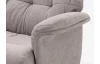 Relaxační TV křeslo s podnožkou Leonardo, světle šedá látka