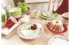 Jídelní servis (12 dílů) Shanti Doppio, barevné květiny