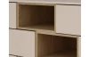 Komoda se zásuvkami Avola, 160 cm, béžová kašmír/dub cremona