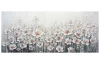 Ručně malovaný obraz Bílé květiny 140x60 cm, olejomalba