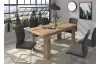 Rozkládací jídelní stůl Titan 160x90 cm, dub nox