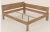 Rohová postel se zástěnou vpravo Fava P 180x200 cm, přírodní buk
