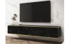 Závěsná TV skříňka Orfeo, 175 cm, imitace mramoru/zlatá
