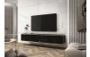 Závěsná TV skříňka Orfeo, 175 cm, imitace mramoru/zlatá