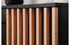 Konferenční stolek s úložným prostorem Monea, černý/dub artisan