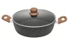 Servírovací hluboká pánev s poklicí Crispy Natura Wood 28 cm