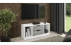 TV stolek Sten 100 cm, bílý/šedý beton