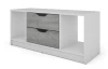 TV stolek Sten 100 cm, bílý/šedý beton