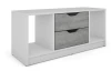 TV stolek Sten 100 cm, bílý/šedý beton