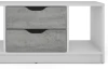 TV stolek Sten 100 cm, bílý/šedý beton