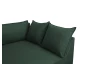 Rohová sedačka Brian, lahvově zelená strukturovaná látka
