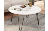 Kulatý konferenční stolek Prado 80 cm, bílý