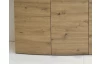 Široká vitrína Bolus, dub artisan, s osvětlením