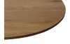 Kulatý jídelní stůl Ronduel, 110 cm, černý/dub