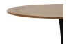 Kulatý jídelní stůl Ronduel, 110 cm, černý/dub